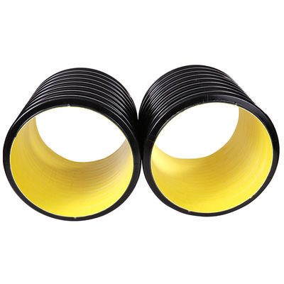 Le drainage résistant à l'acide de HDPE siffle le conduit d'égout de tempête de HDPE de 200mm*6m