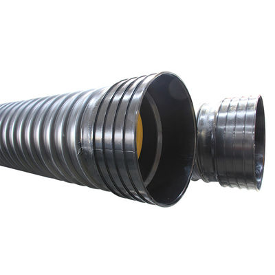 Le mur souterrain en plastique de double de HDPE a ridé le tuyau 500mm*6m